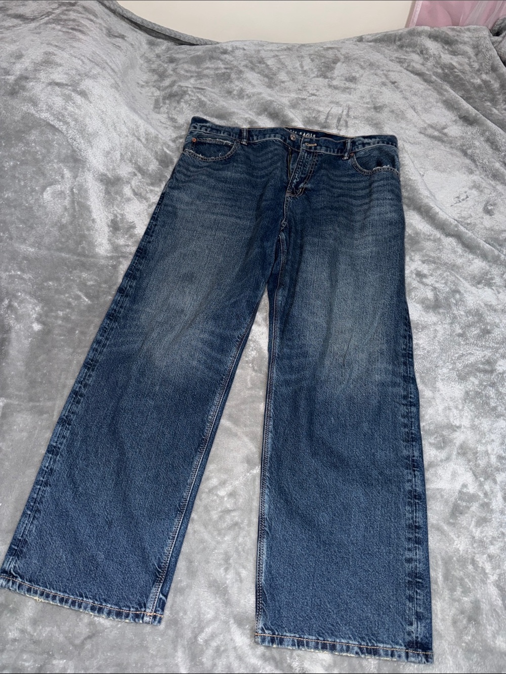 American Eagle Outfitters Women's Dark Blue Boyfriend Jeans